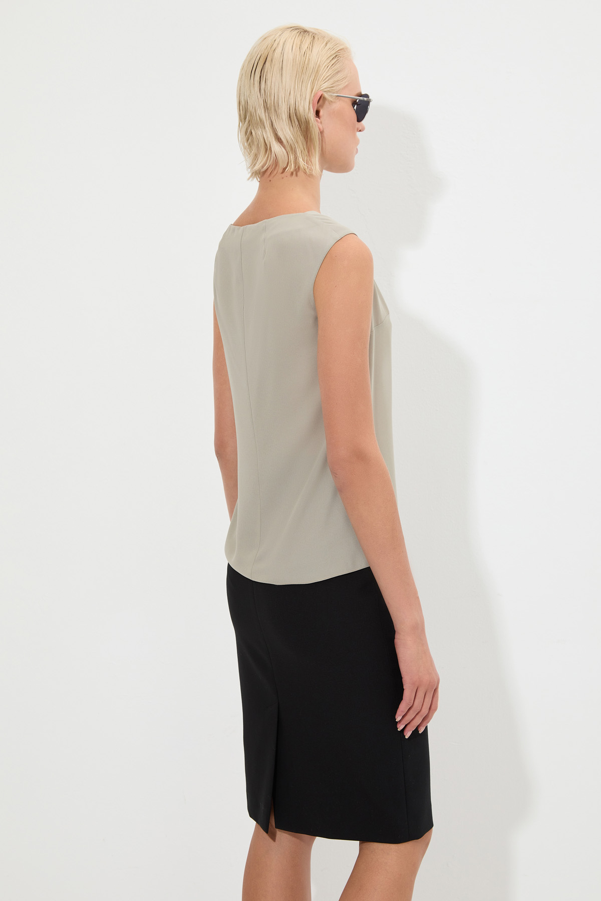 Блузка VASSA&Co, пол женский, цвет коричневый, фото №3