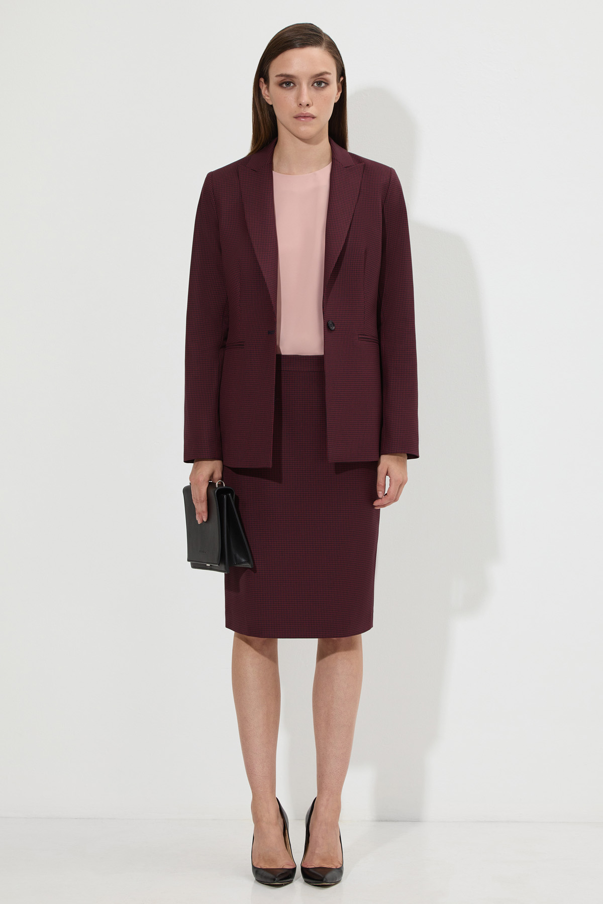 Юбка-карандаш VASSA&Co, пол женский, цвет красный, фото №2