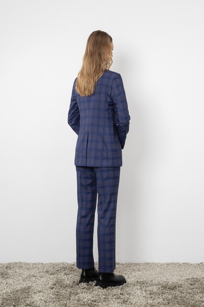 Брюки классические VASSA CODE, пол женский, цвет синий, фото №4