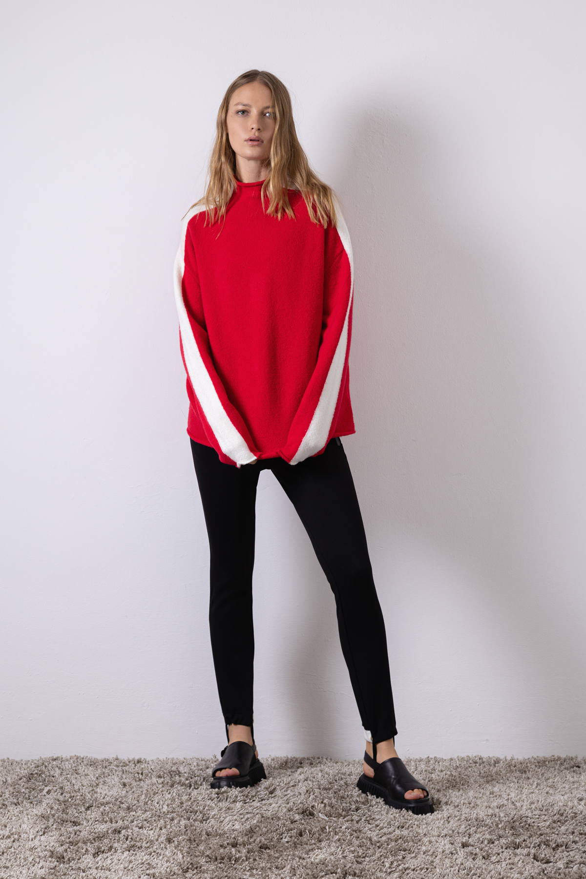 Jumper VASSA CODE, пол female, цвет red, фото №3