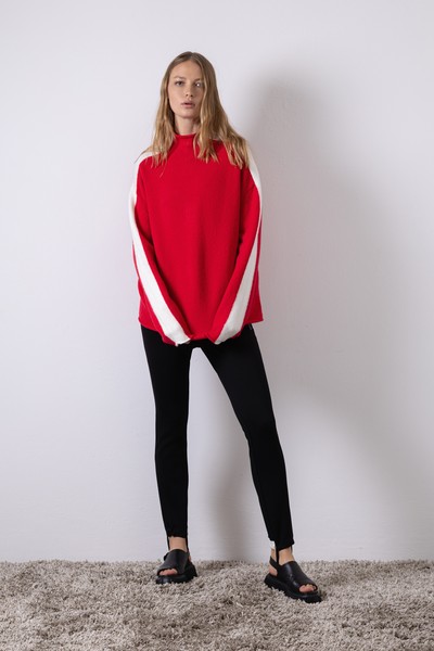 Jumper VASSA CODE, пол female, цвет red, фото №3