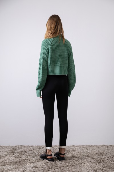 Джемпер женский VASSA CODE, пол женский, цвет зеленый, фото №4