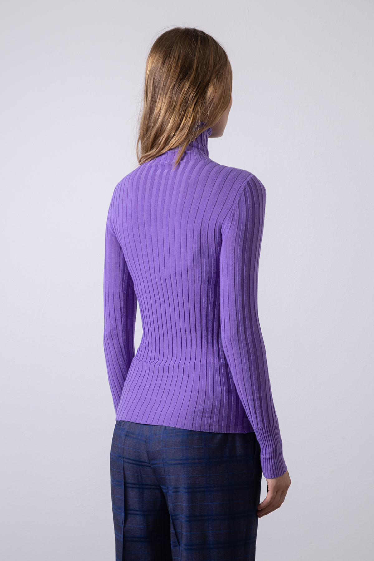 Водолазка VASSA CODE, пол женский, цвет фиолетовый, фото №4