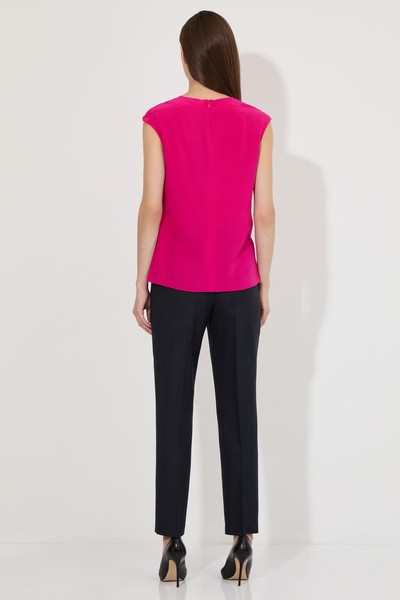 Блузка из 100% шелка VASSA&Co, пол женский, цвет розовый, фото №2