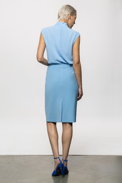 Юбка VASSA&Co, пол женский, цвет синий, фото №3