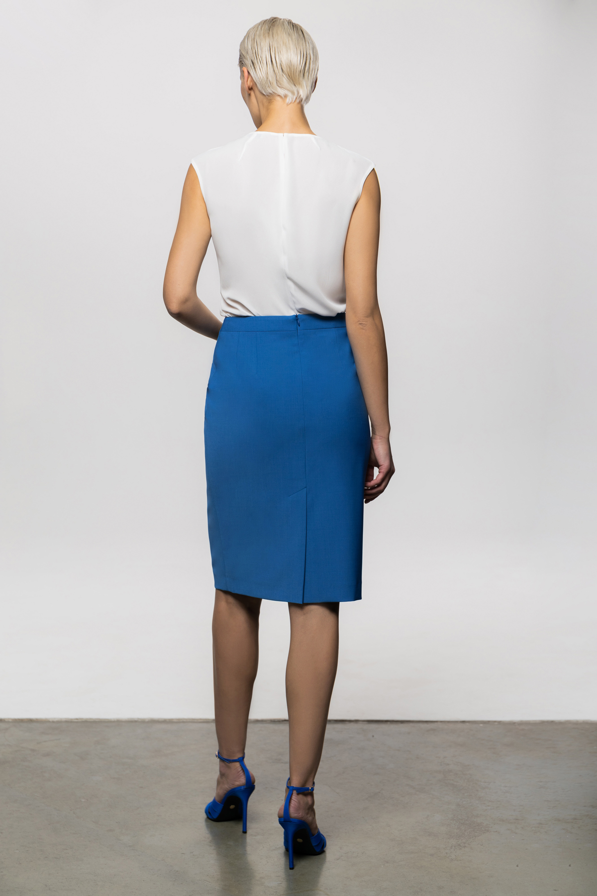 Юбка VASSA&Co, пол female, цвет синий, фото №2