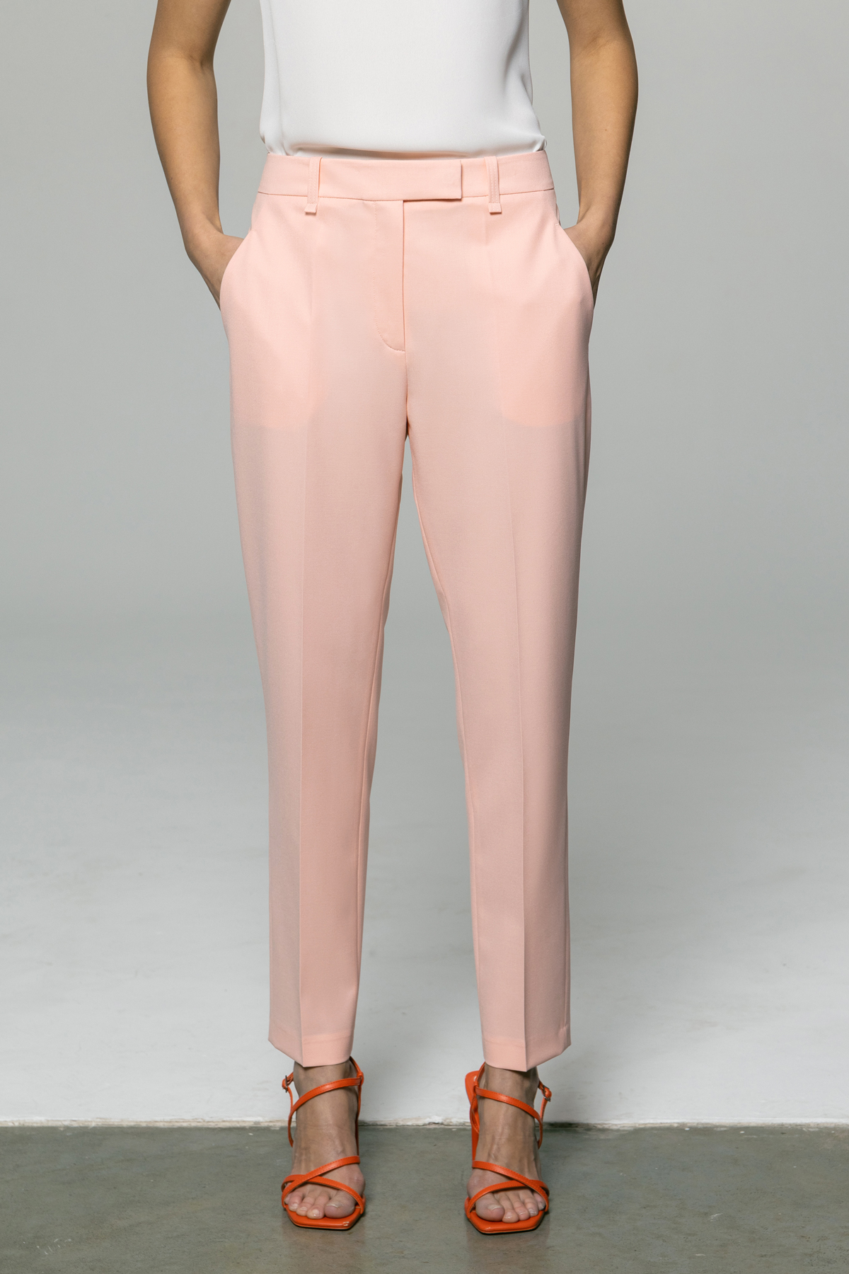 Зауженные брюки длиной 7/8 VASSA&Co, пол female, цвет pink, фото №2