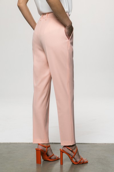 Зауженные брюки длиной 7/8 VASSA&Co, пол female, цвет pink, фото №5