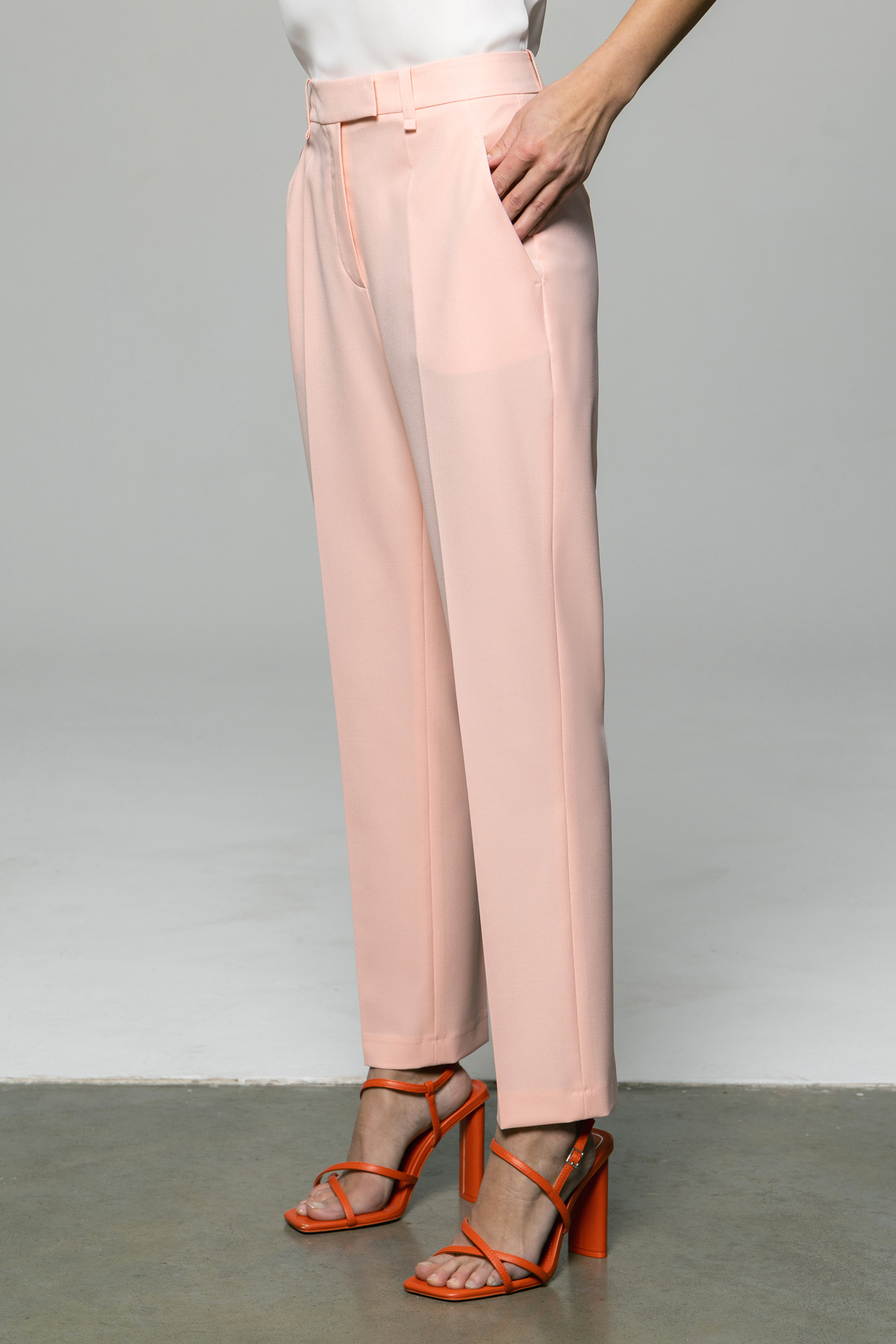 Зауженные брюки длиной 7/8 VASSA&Co, пол female, цвет pink, фото №6