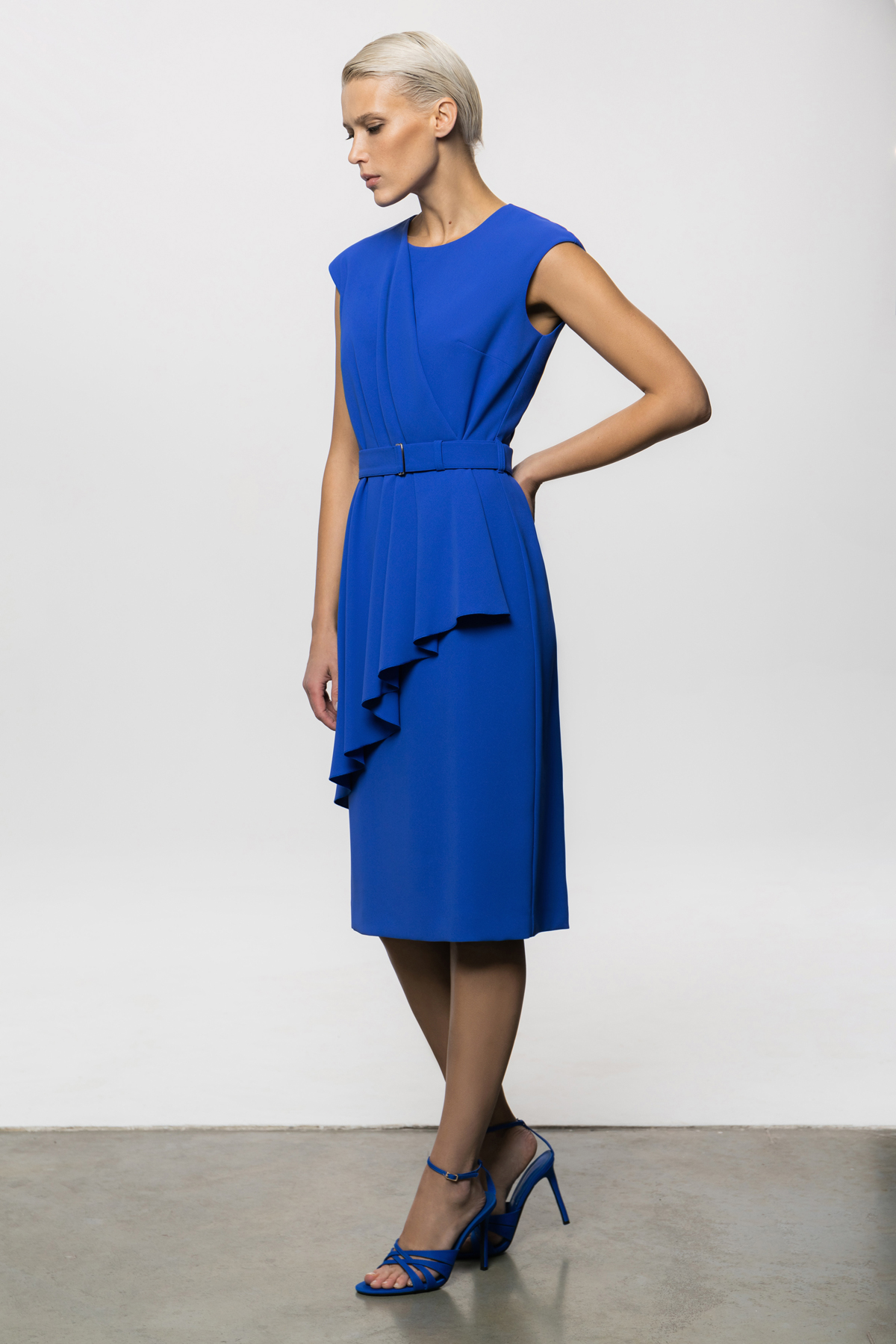 Платье VASSA&Co, пол female, цвет синий, фото №3