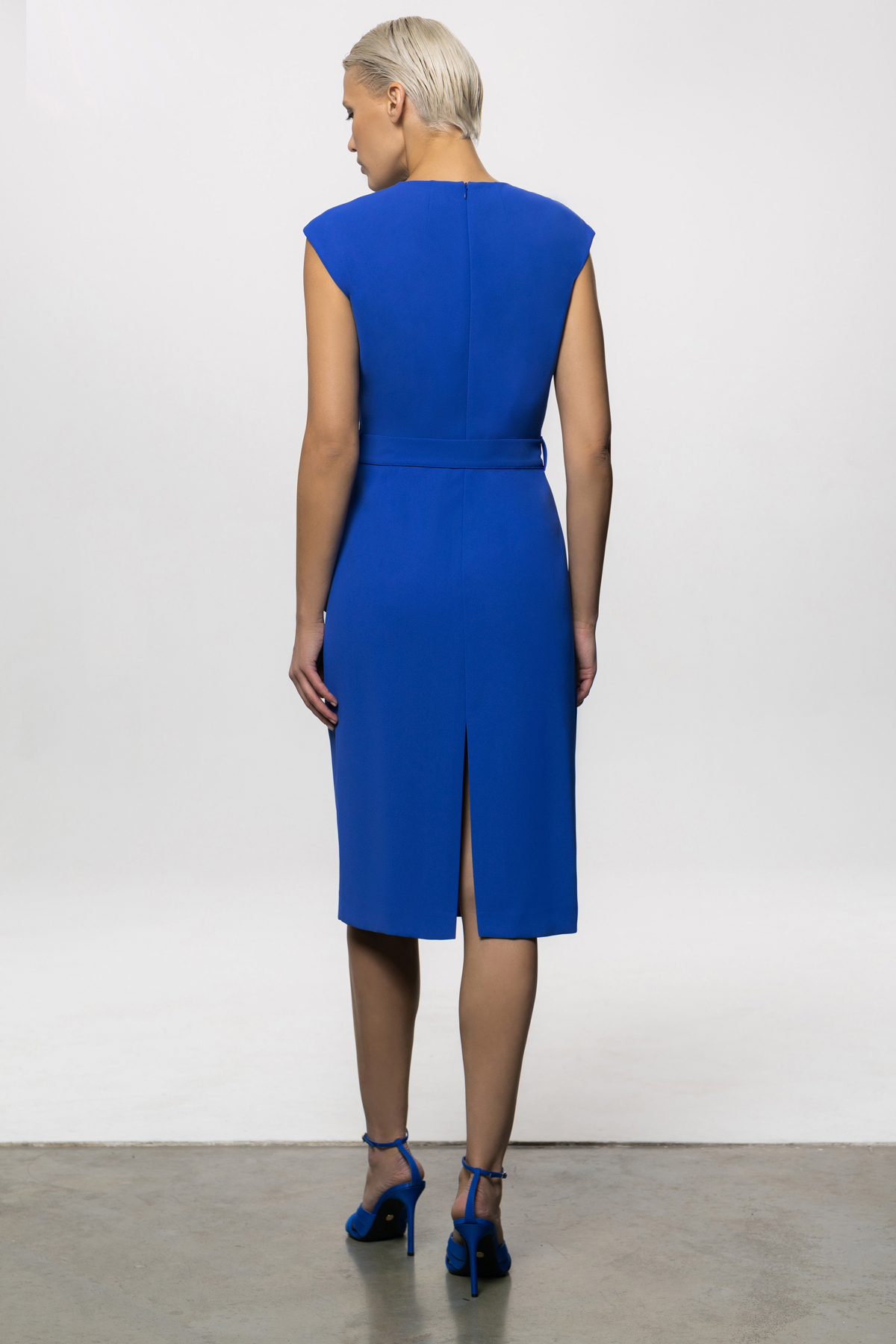 Платье VASSA&Co, пол female, цвет синий, фото №4