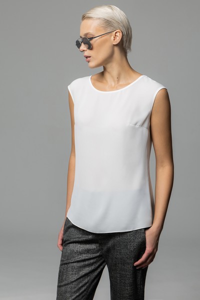 Блузка , пол женский, цвет белый, фото №2