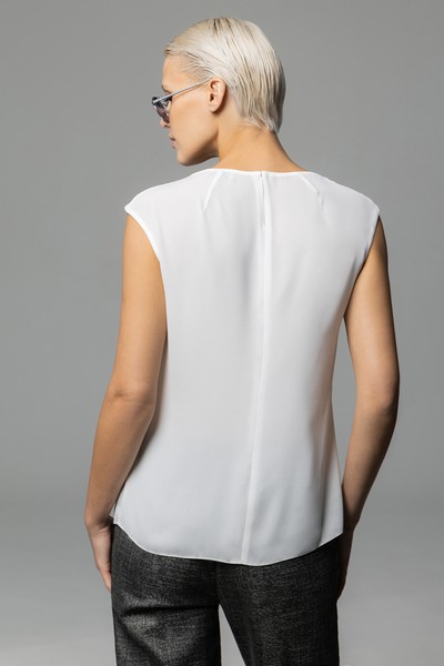 Блузка , пол женский, цвет белый, фото №3