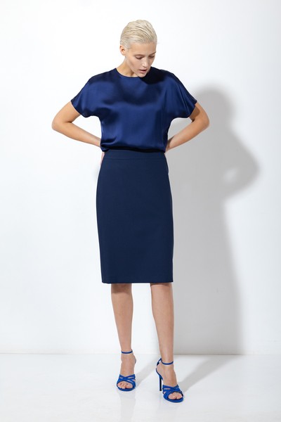 Юбка VASSA&Co, пол женский, цвет синий, фото №2