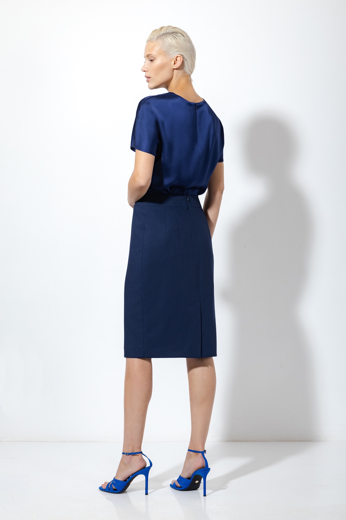 Юбка VASSA&Co, пол женский, цвет синий, фото №4