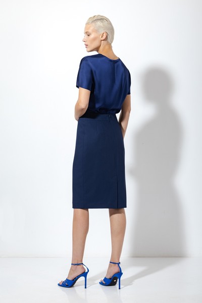 Юбка VASSA&Co, пол женский, цвет синий, фото №4