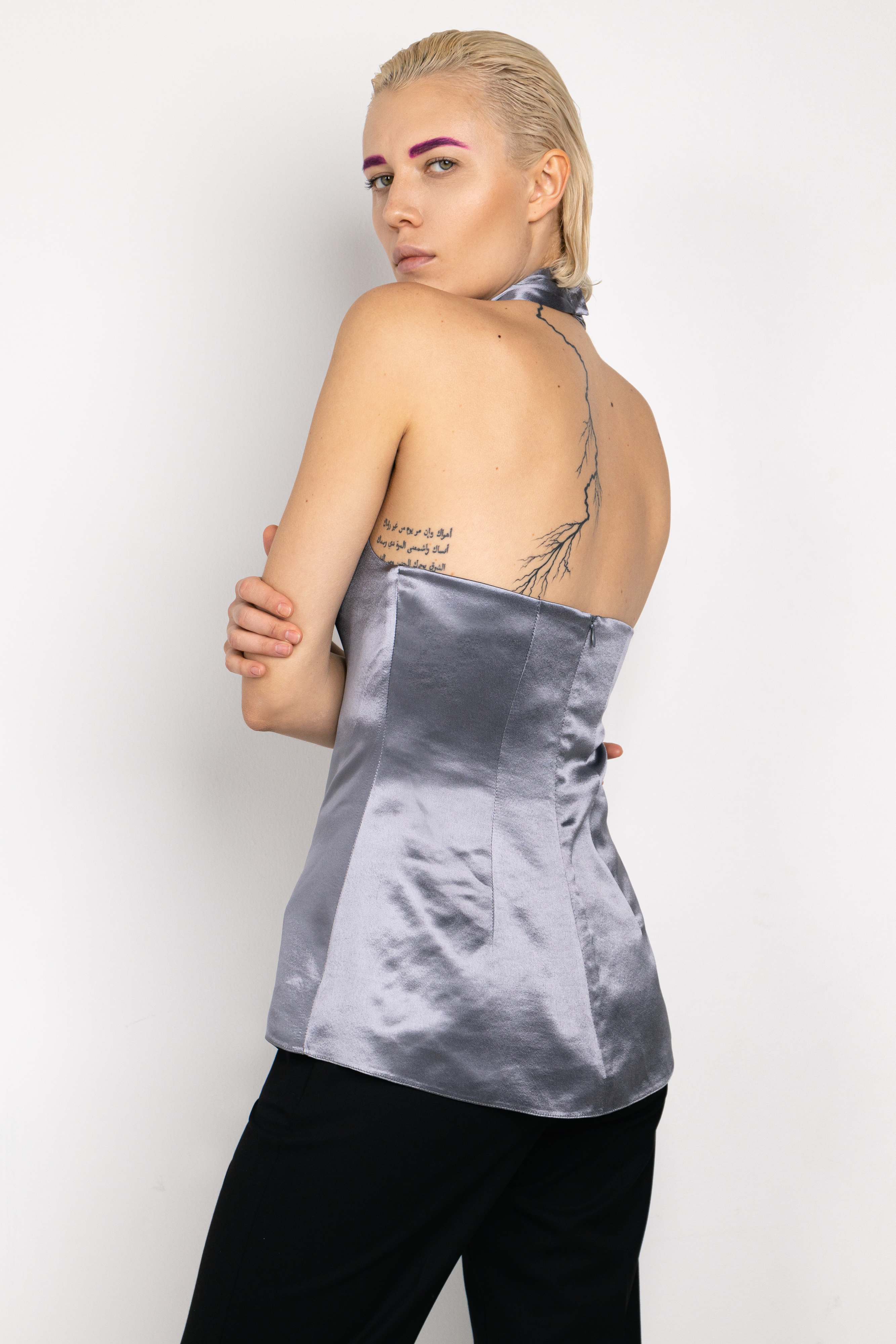 Топ VASSA&Co, пол женский, цвет фиолетовый, фото №2