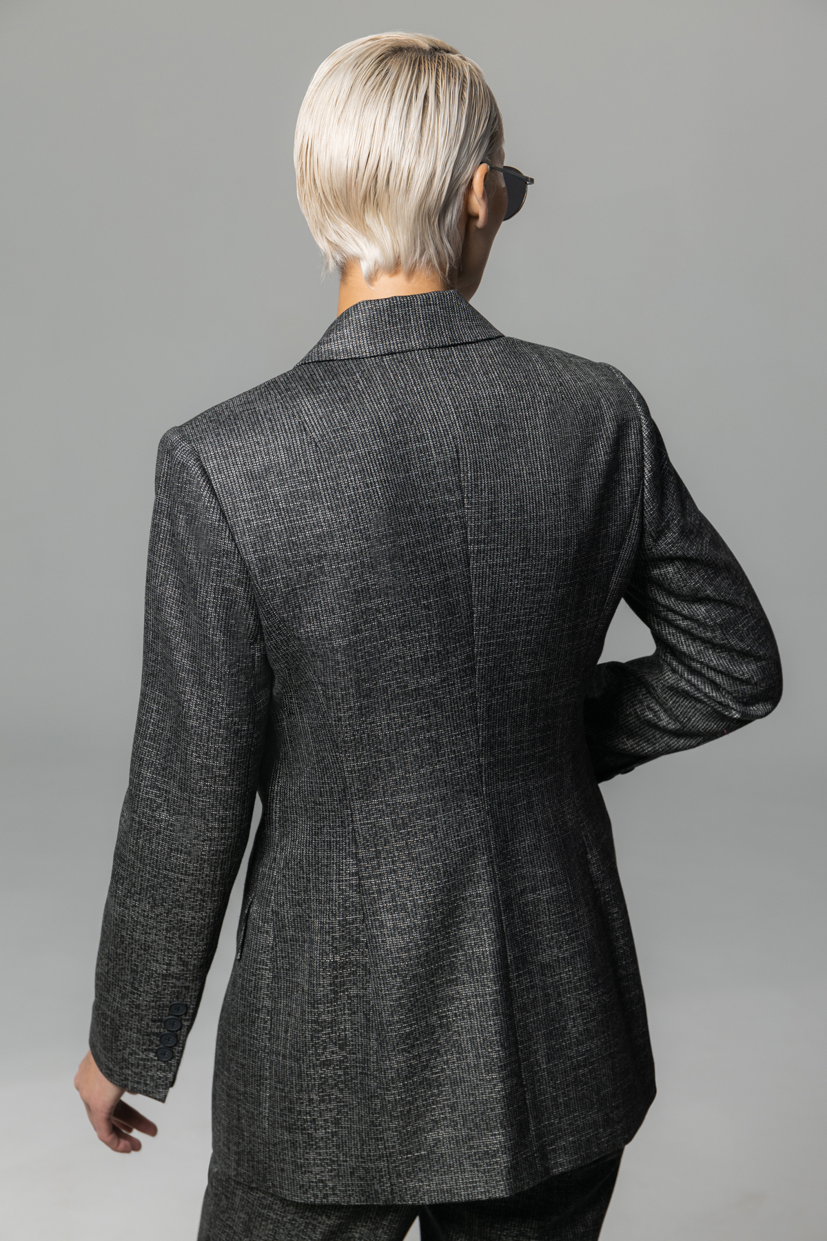 Жакет VASSA&Co, пол женский, цвет серый, фото №5