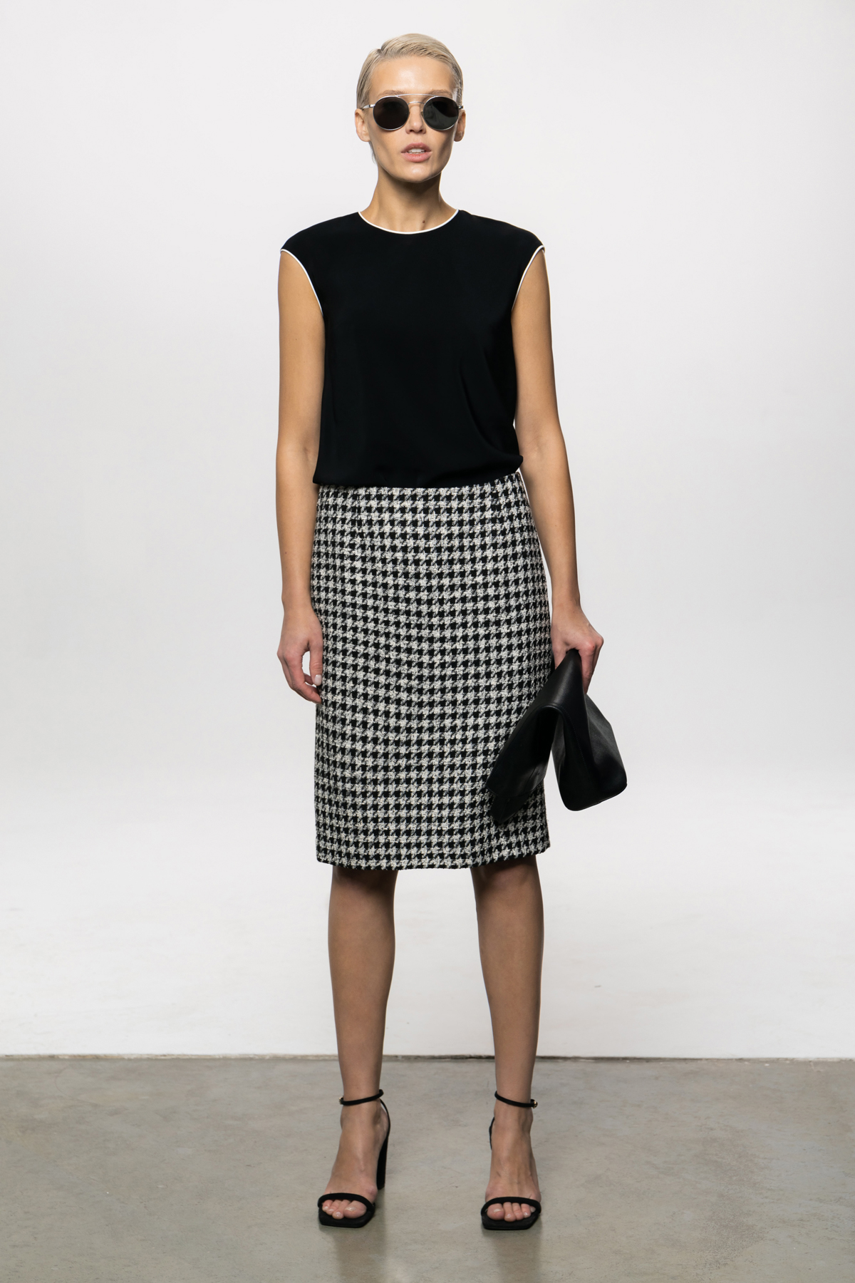 Юбка VASSA&Co, пол женский, цвет черный, фото №2