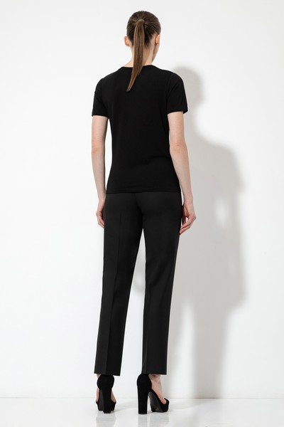 Trousers VASSA&Co, пол female, цвет black, фото №3