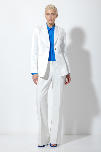 Жакет со льном и хлопком , пол женский, цвет белый, фото №2