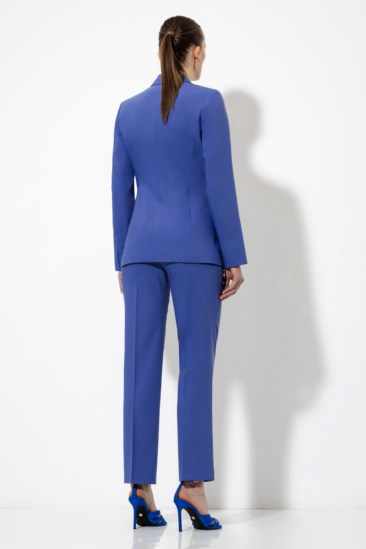 Приталенный жакет VASSA&Co, пол женский, цвет фиолетовый, фото №4