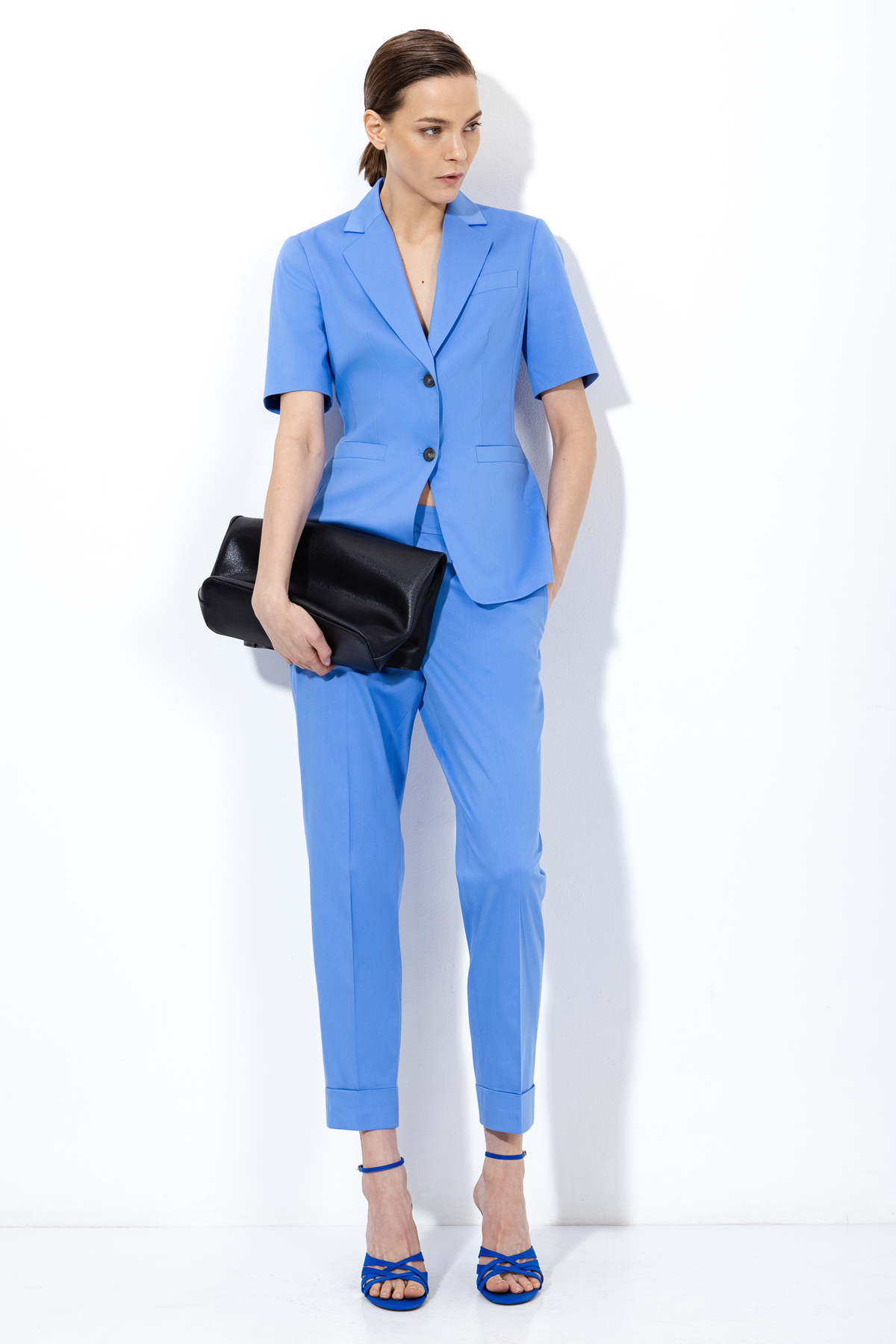 Жакет с коротким рукавом VASSA&Co, пол женский, цвет синий, фото №6