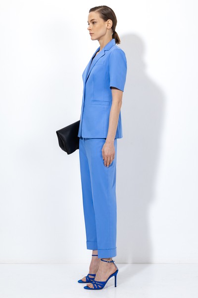 Жакет с коротким рукавом VASSA&Co, пол женский, цвет синий, фото №7