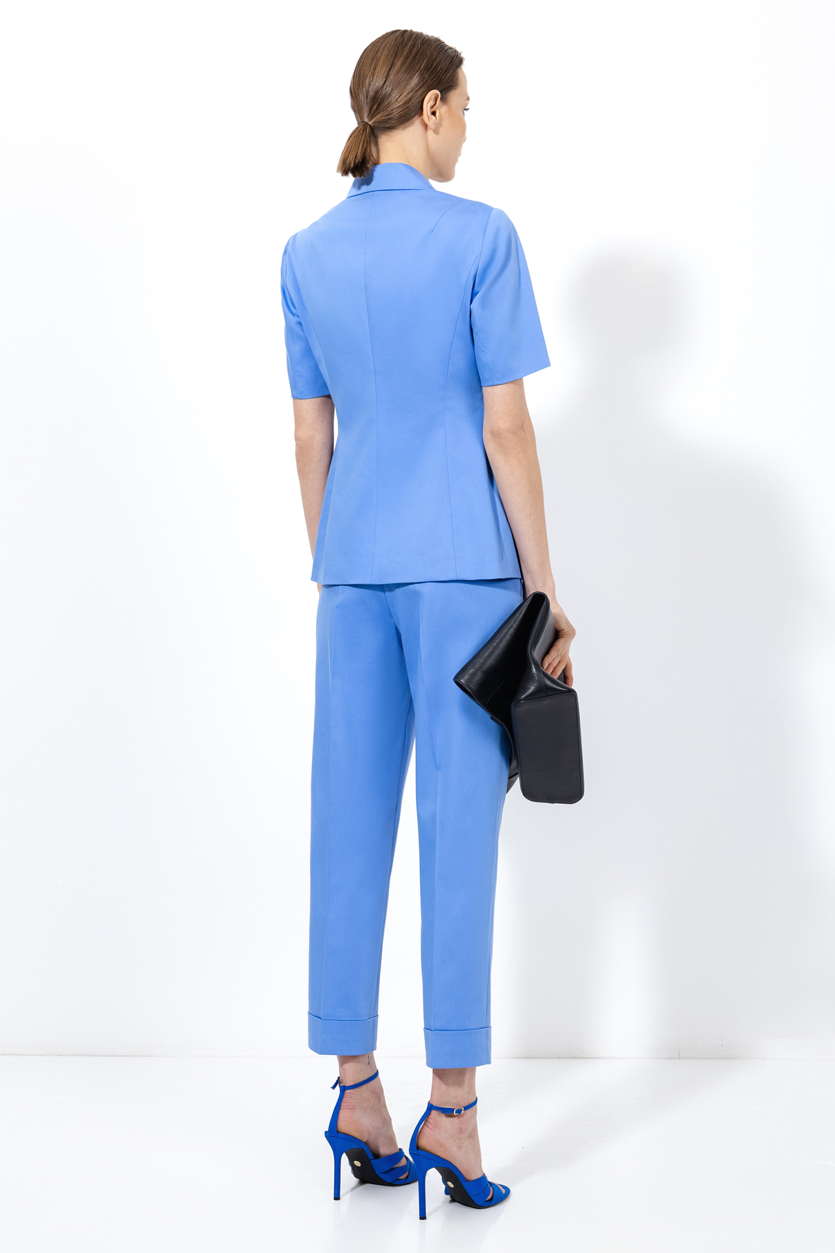 Жакет с коротким рукавом VASSA&Co, пол женский, цвет синий, фото №3