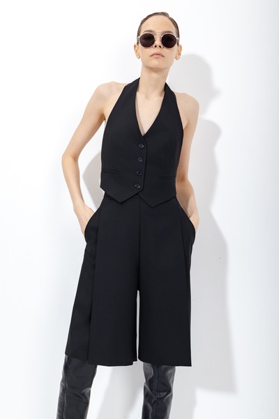 Шорты со складками , пол женский, цвет черный, фото №12