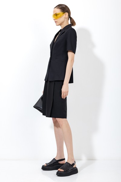 Шорты со складками , пол женский, цвет черный, фото №3