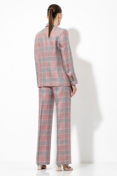 Прямые брюки VASSA&Co, пол женский, цвет розовый, фото №5