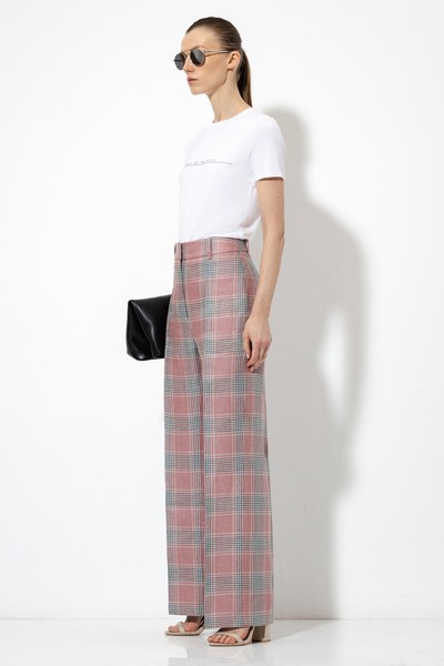 Прямые брюки VASSA&Co, пол женский, цвет розовый, фото №3