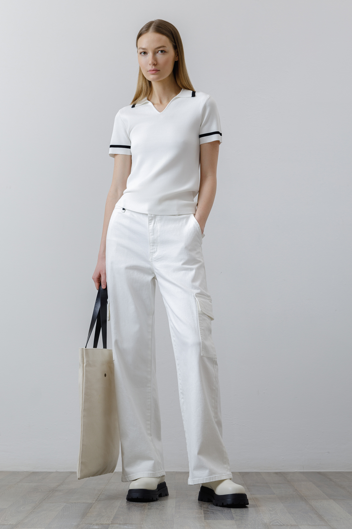 Джемпер-поло , пол female, цвет white, фото №2