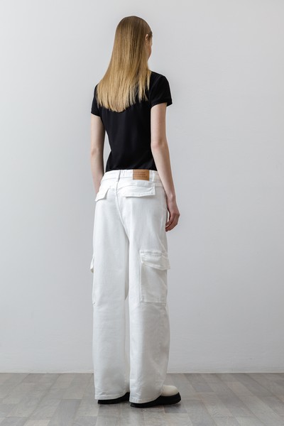 Джинсы CARGO , пол женский, цвет белый, фото №4