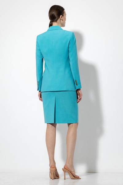 Юбка-карандаш VASSA&Co, пол female, цвет голубой, фото №4