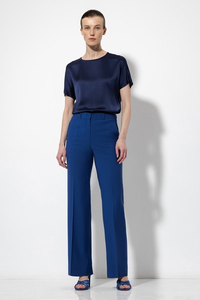 Брюки со стрелками VASSA&Co, пол женский, цвет синий, фото №5