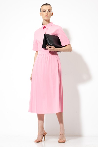 Платье с принтом VASSA&Co, пол женский, цвет розовый, фото №5