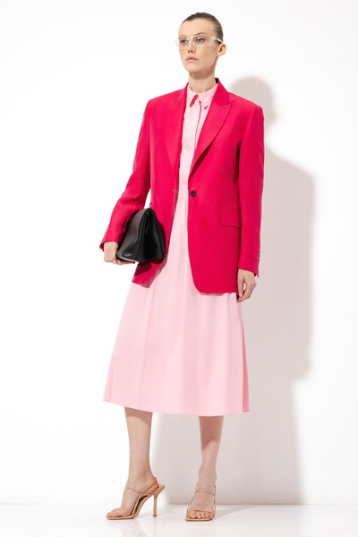 Платье с принтом VASSA&Co, пол женский, цвет розовый, фото №6