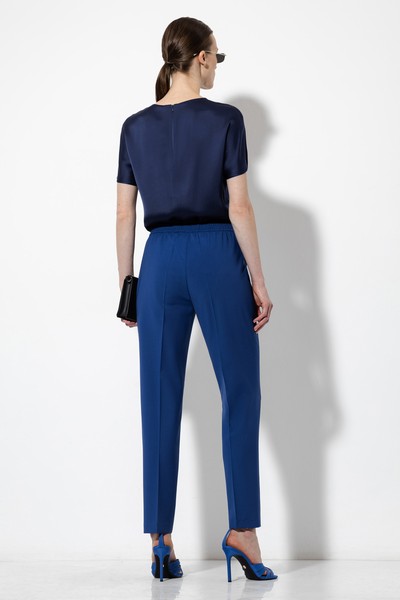 Зауженные брюки VASSA&Co, пол женский, цвет синий, фото №4
