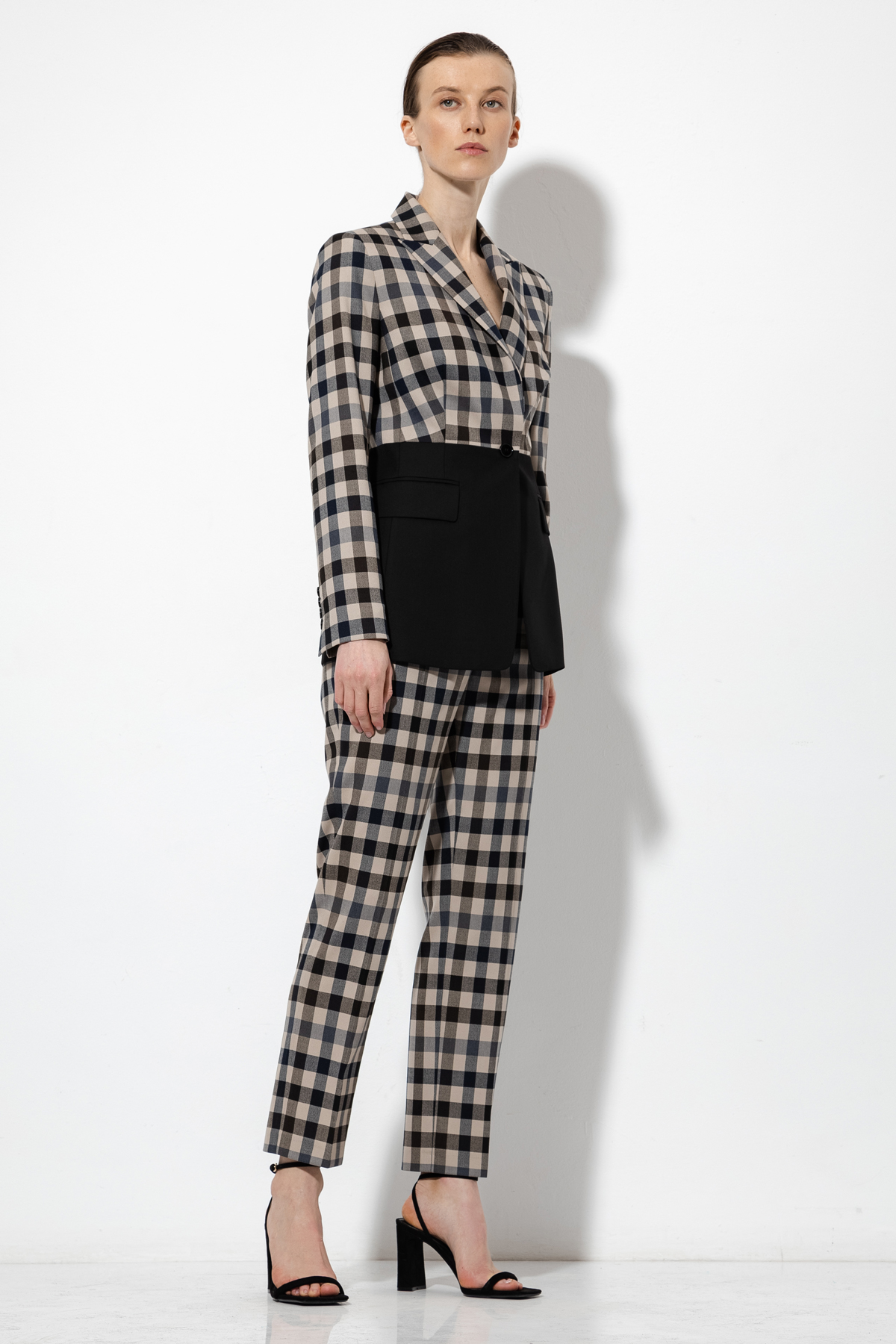 Однобортный жакет VASSA&Co, пол женский, цвет серый, фото №7