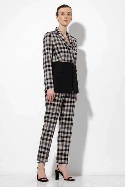 Прямые брюки в длине 7/8 VASSA&Co, пол женский, цвет серый, фото №3