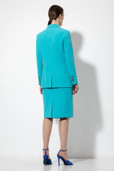 Юбка-карандаш VASSA&Co, пол female, цвет голубой, фото №3