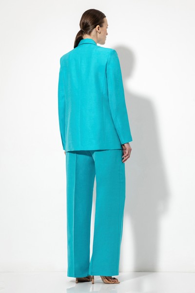 Жакет VASSA&Co, пол женский, цвет голубой, фото №4