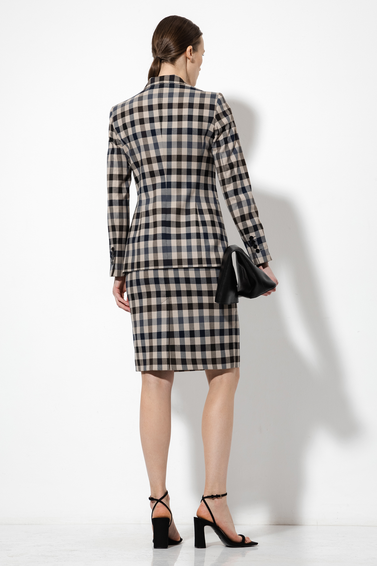 Юбка в клетку VASSA&Co, пол женский, цвет серый, фото №6