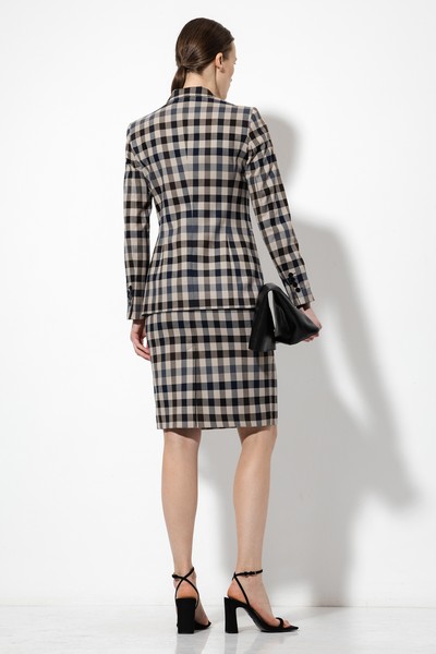 Юбка в клетку VASSA&Co, пол женский, цвет серый, фото №6