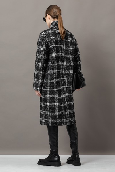 Пальто-кокон VASSA&Co, пол женский, цвет черный, фото №4