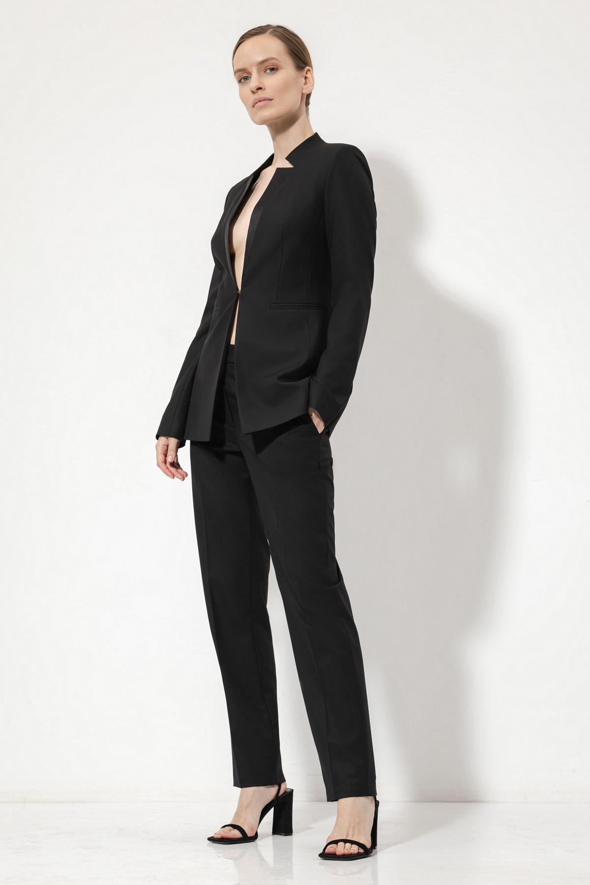 Жакет без лацканов VASSA&Co, пол женский, цвет черный, фото №3