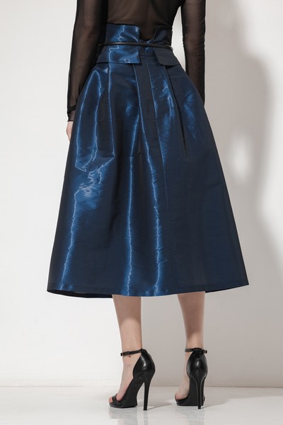Юбка из нейлона VASSA&Co, пол женский, цвет синий, фото №5
