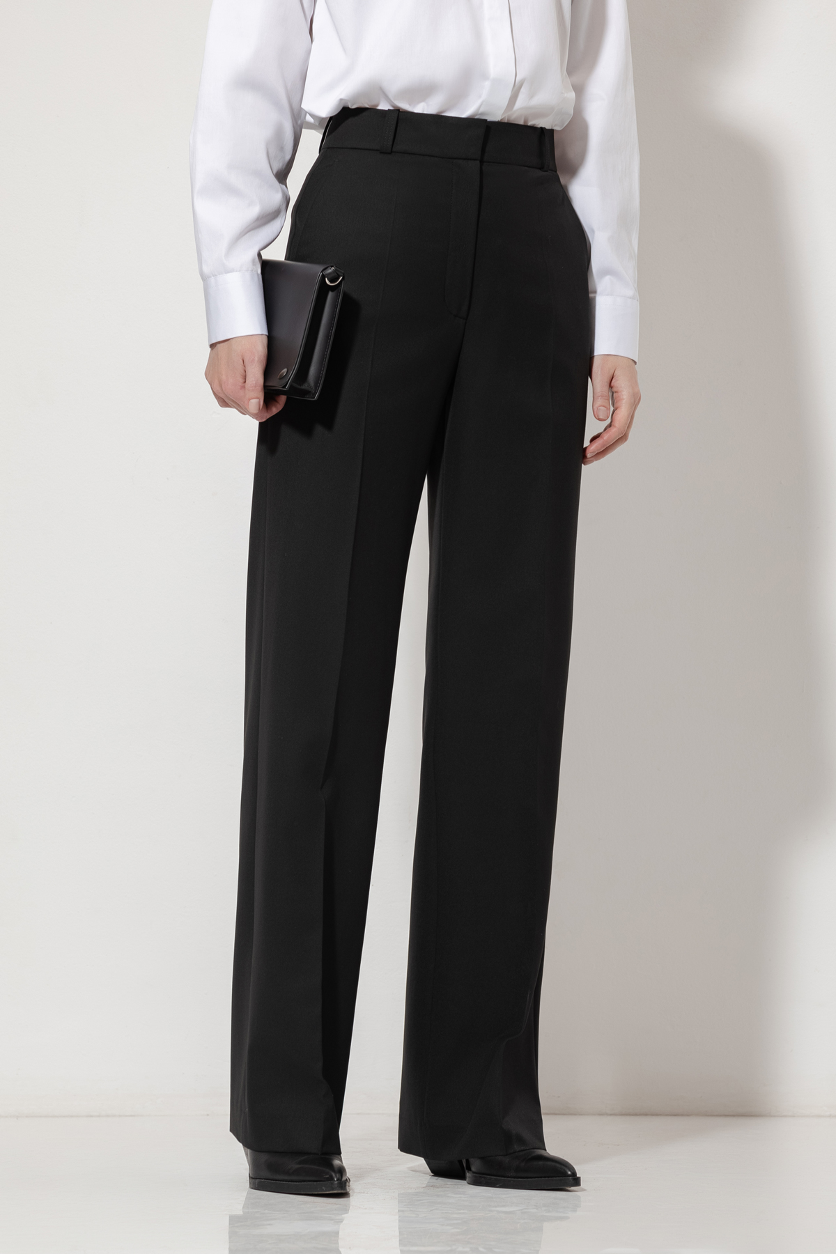 Trousers VASSA&Co, пол female, цвет black, фото №5